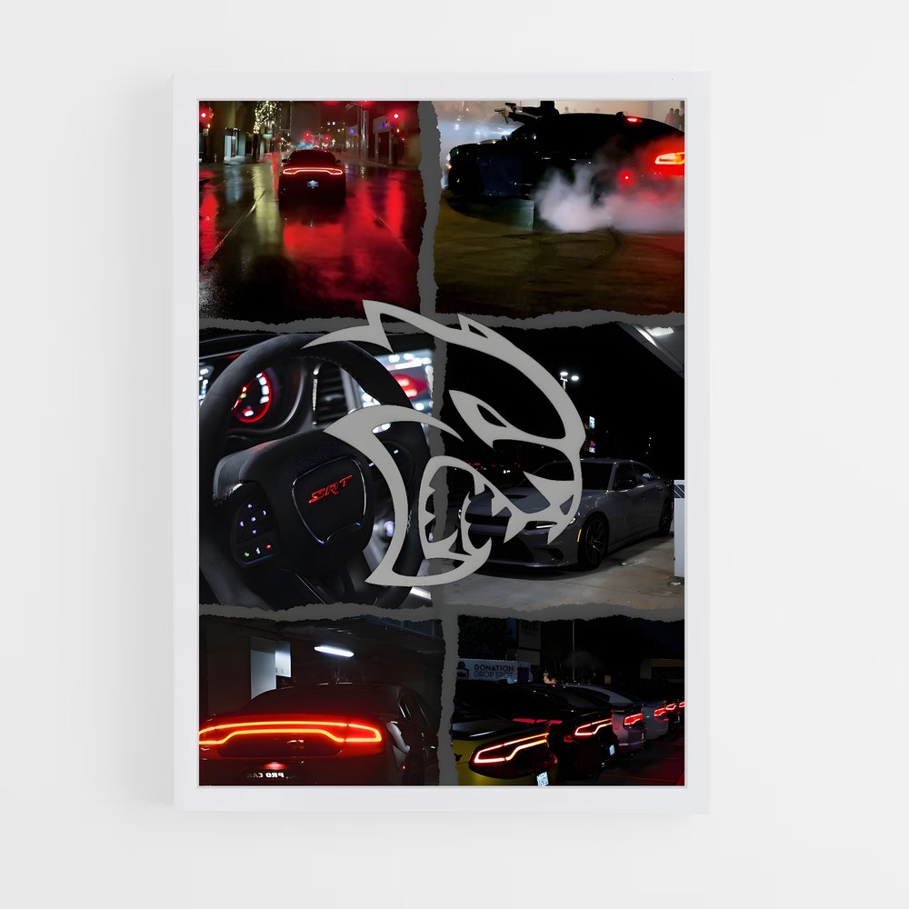 Poster Lightspeed Hellcat – affiche Dodge (vue 3)